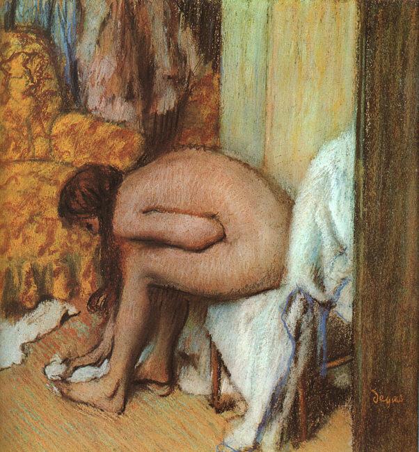Edgar Degas Nude Woman Drying her Foot oil painting image